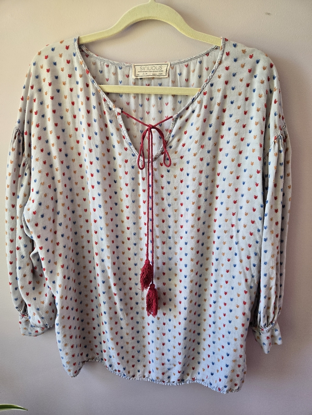 STUNNING Sinuous Los Angeles Embroidered Boho Blouse ✨